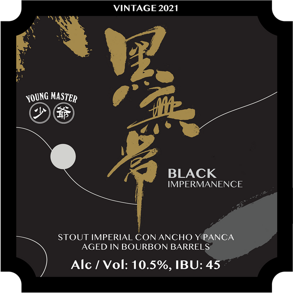 Black Impermanence Stout Imperial Con Ancho Y Panca 330mL Bottle